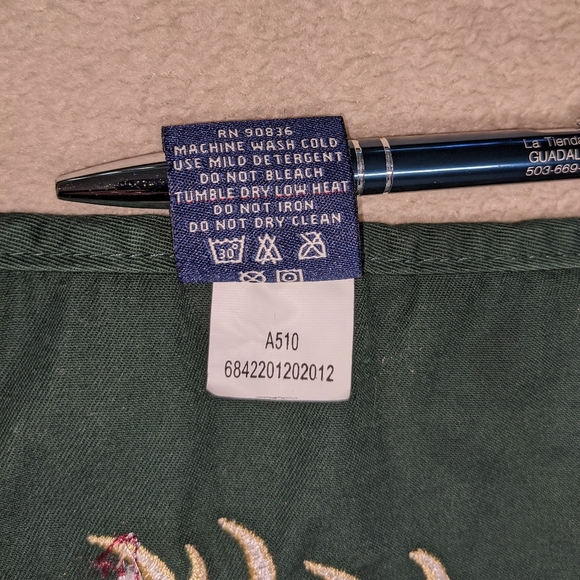 Port Authority Christmas Apron embroidery reindeer Rhinestones 3 pockets tie - Picture 3 of 9